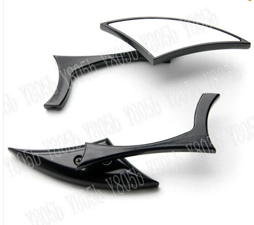Черные мотоциклетные Задние Зеркала для Honda Shadow Spirit Saber Aero ACE Steed VLX 400 600 1100 DLX VTX1300 1800