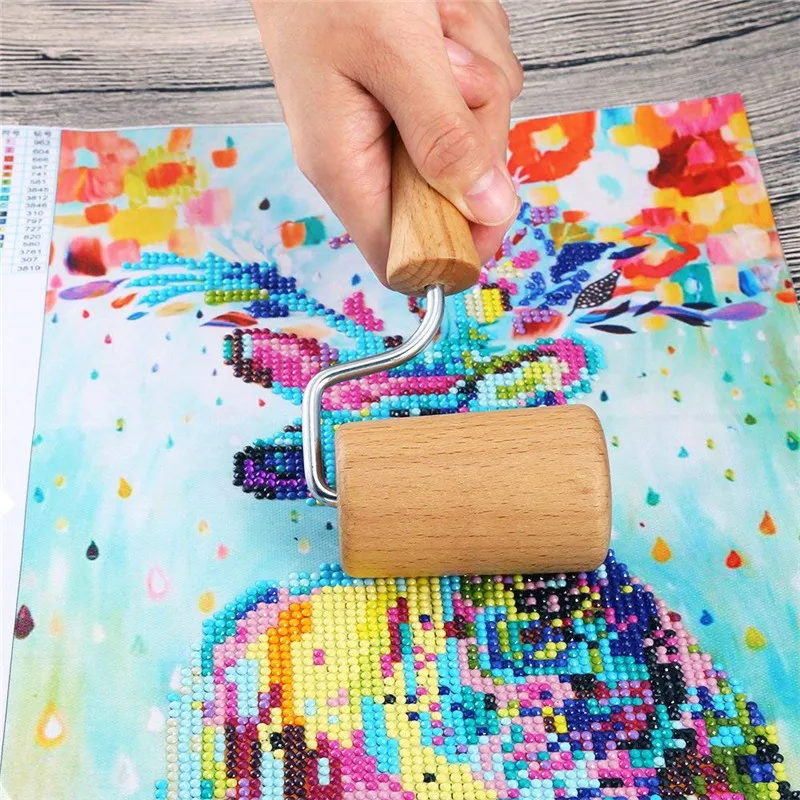 5D Diamond Painting Must Have Tools Wooden Roller Apply to Diamond Painting Rhinestone Embroidery Dots  (5)