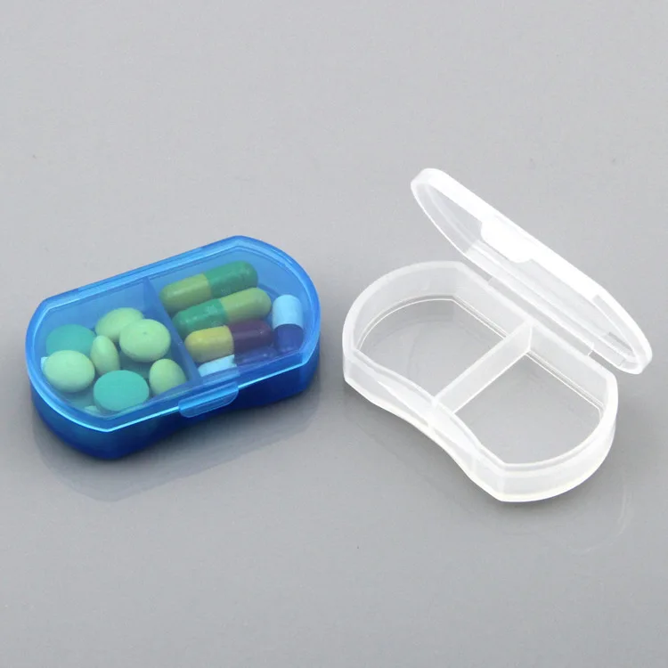 2 сетки мини коробка для таблеток Портативный таблетки лекарств Чехол Коробка секретная тайна таблетки контейнер инструмент