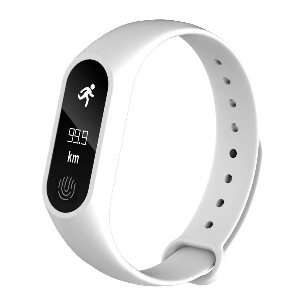 Водонепроницаемый шагомеры Bluetooth Smart Band Бег Спорт Фитнес наручный браслет с трекером сна умный светодиодный сенсорный экран браслет