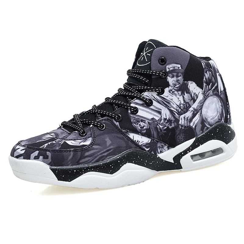 

Men and Women Basketball Shoes High Top Outdoor Sports Shoes Athletic Canvas Cushion Basketball Boots SM8002
