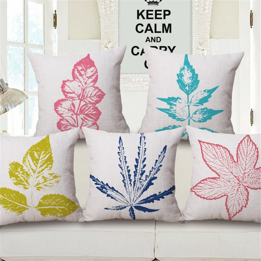 Soft Tropical Retro Floral Decorative Sofa Throw Pillow Covers For