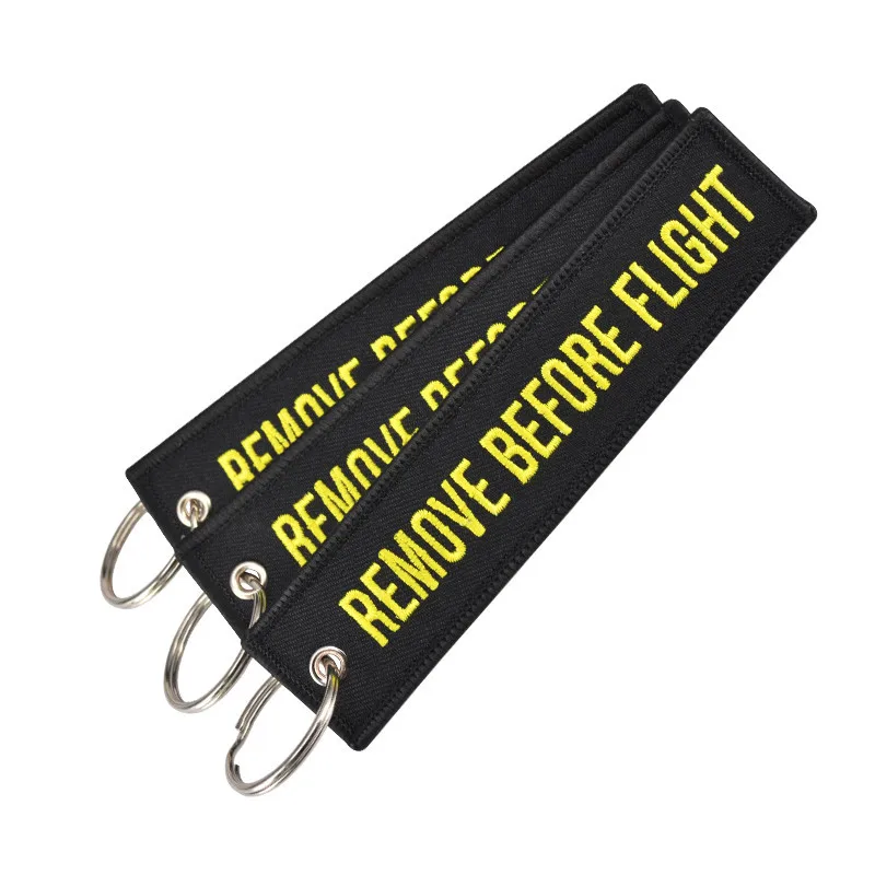 Fashion-Jewelry-Keychain-for-Cars-and-Motorcycles-Embroidery-Key-Chain-Key-Fobs-REMOVE-BEFORE-FLIGHT-Black (5)