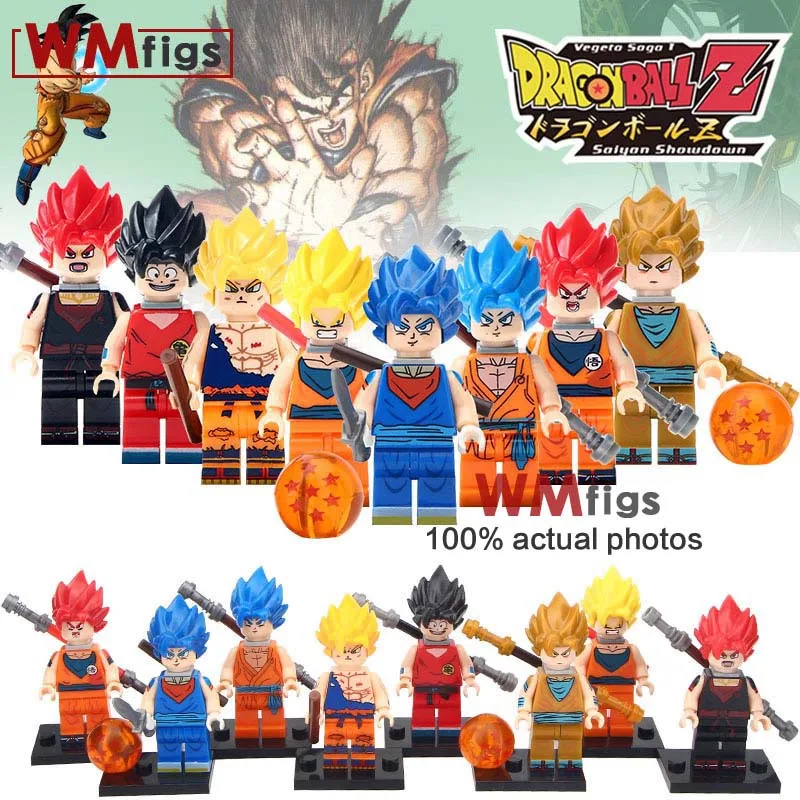 1 Set of 2018 New Building Blocks Dragon Ball Z Goku Vegeta Perfect