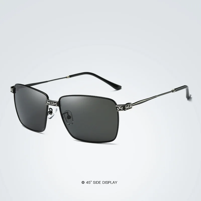 Kopen Chic Merk Designer Gepolariseerde Zonnebril Mannen Klassieke Oculos Legering Rijden Bril UV400 Brillen Vissen Gafas De Sol Hombre E215