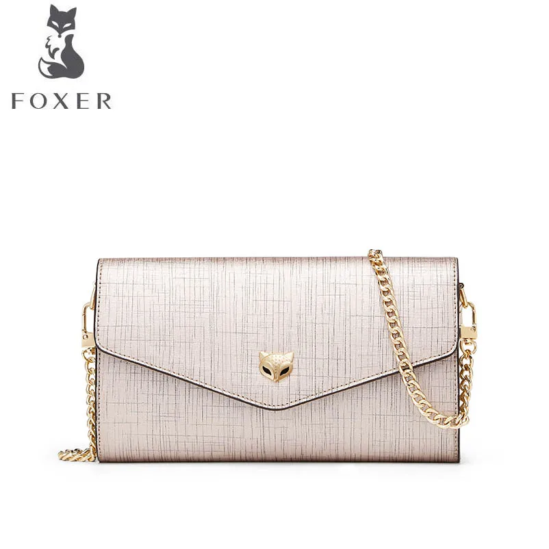

FOXER brand bag Maiden temperament wrist bag 2018 new fashion shoulder bag tide simple Messenger bag
