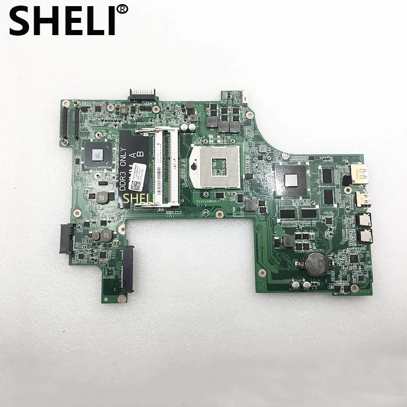 SHELI для материнской платы ноутбука DELL Vostro 3750 V3750 материнская плата CN-01TN63 01TN63 DAV03AMB8E1 tesed DDR3