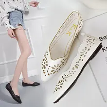 LAIBEITAI Женская прогулочная обувь женские без шнуровки Лоферы дышащая перфорированная обувь без каблука Женская прогулочная обувь летом зеленый цвет