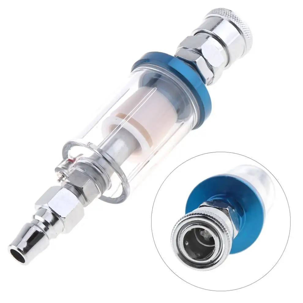

Sale 1/4 Inch Small Oil Water Separator Air Filter with Pressure Feed Type and Quick Connector for Pneumatic Spray Gun