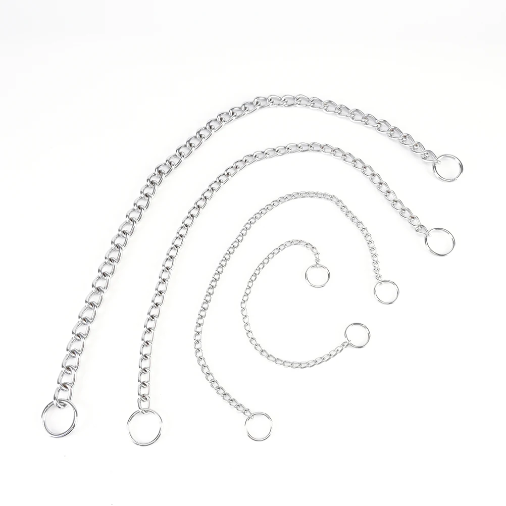 Stainless Steel Metal Pet Dog Training Choke Necklace Collar Slip Snake