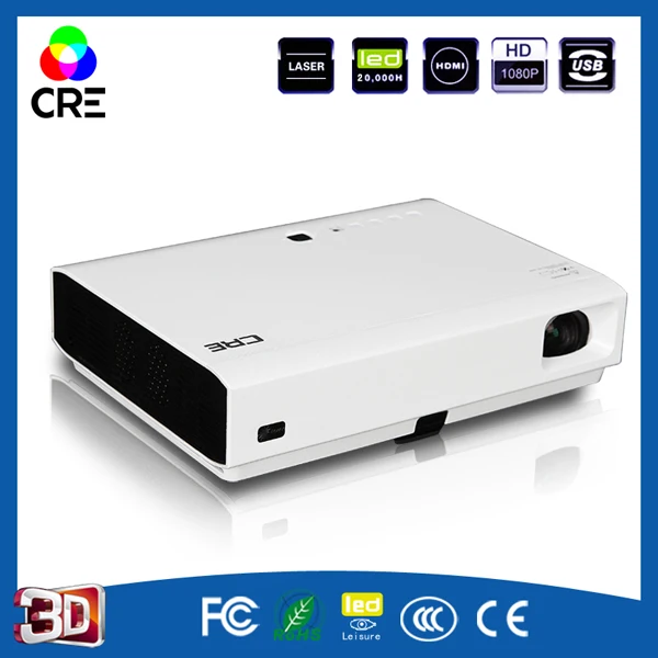 CRE X3001Portable DLP Android 4 мини-проектор c WIFI Full HD 3D проектор для домашнего кинотеатра 1280*800