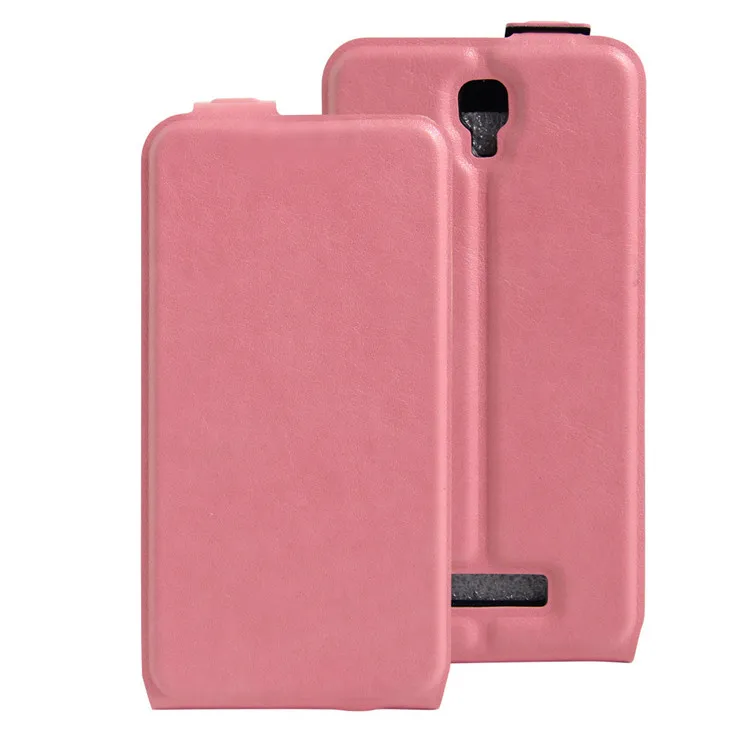 Чехол для lenovo A1000, 4,0 дюймов, чехол из искусственной кожи, чехол для lenovo A1000 A 1000, вертикальный откидной Чехол для телефона s - Цвет: pink