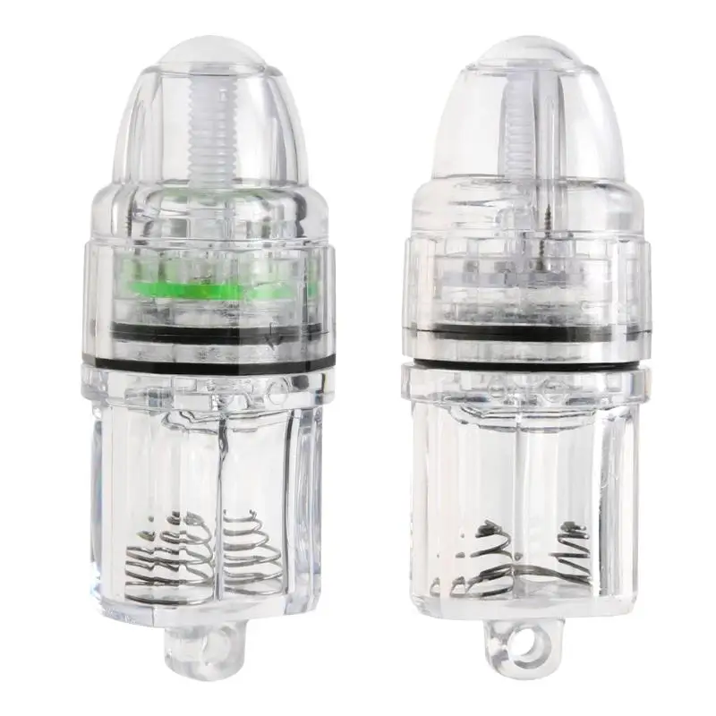 

Green/White 11cm Underwater Deep Drop LED Fish Attracting Indicator Lure Bait Fishing Flash Light Bait Squid Fishing Tools