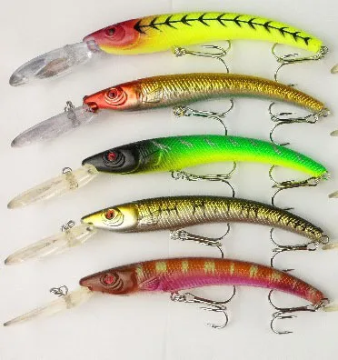 

5PCS 2# Hook Minnow Fishing Lure 15.5CM 16.3G Hard Bait Stick Hard Japanese two Hooks Iscas Artificiais Lures hengjia bait