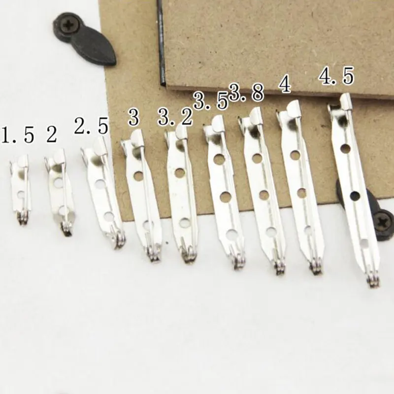 

1000pcs DIY Stainless Steel Safety Pins Brooch base With Safety Pin use for brooch Jewelry Accessories Clothing Supplies