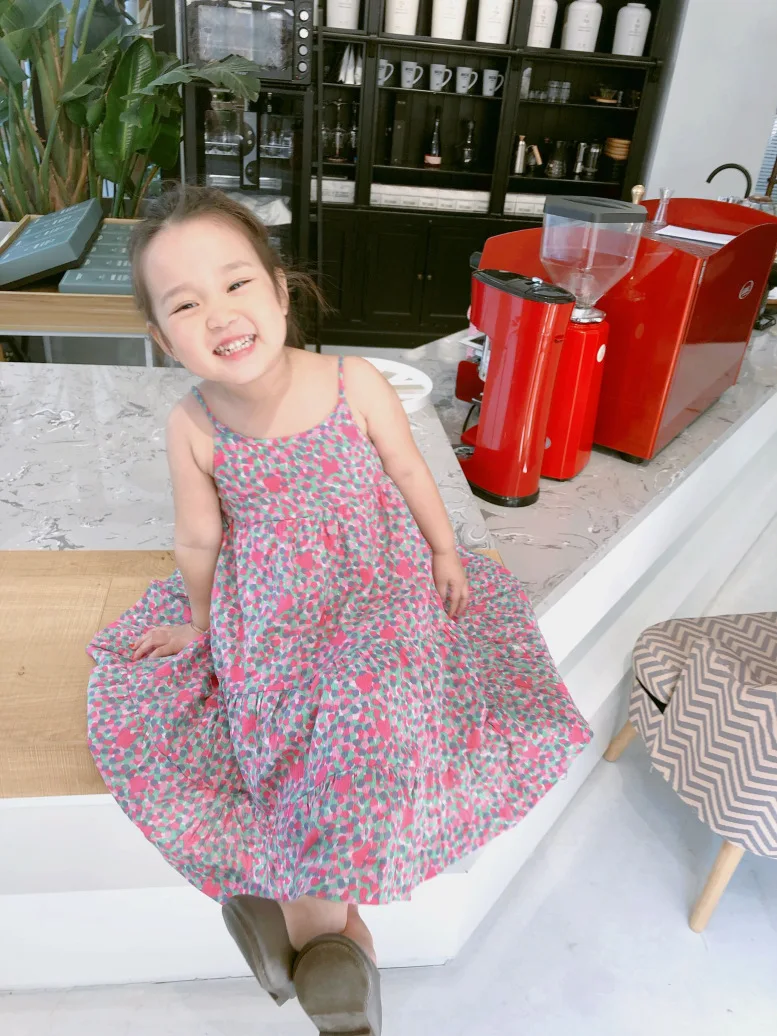 

baby girls dress summer kids dresses printed kids long dress