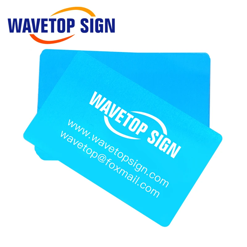 WaveTopSign 100 шт./лот визитные карточки многоцветные алюминиевый сплав металлический