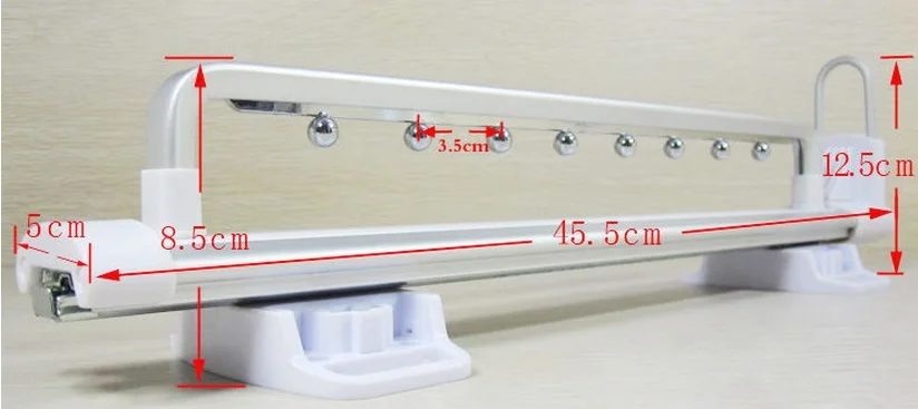 45cm (18 inches) Top mounted Pull out Hanger Hanging rail Coat Jacket Cloth Robe Closet Wardrobe