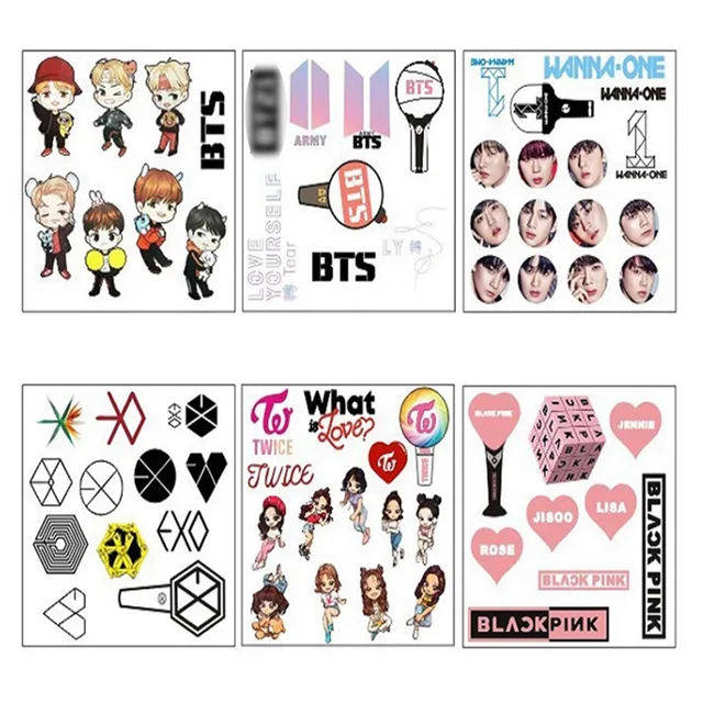 New Arrival Bts Exo 3d Photo Stickers Paper Bubble Stickers