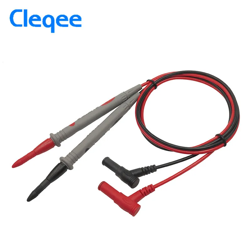 

Cleqee P1502 Universal Digital Multimeter Tester Meter Lead 108CM Wire Pen Cable 20A Needle Tip Probe Conductors of Test Pin