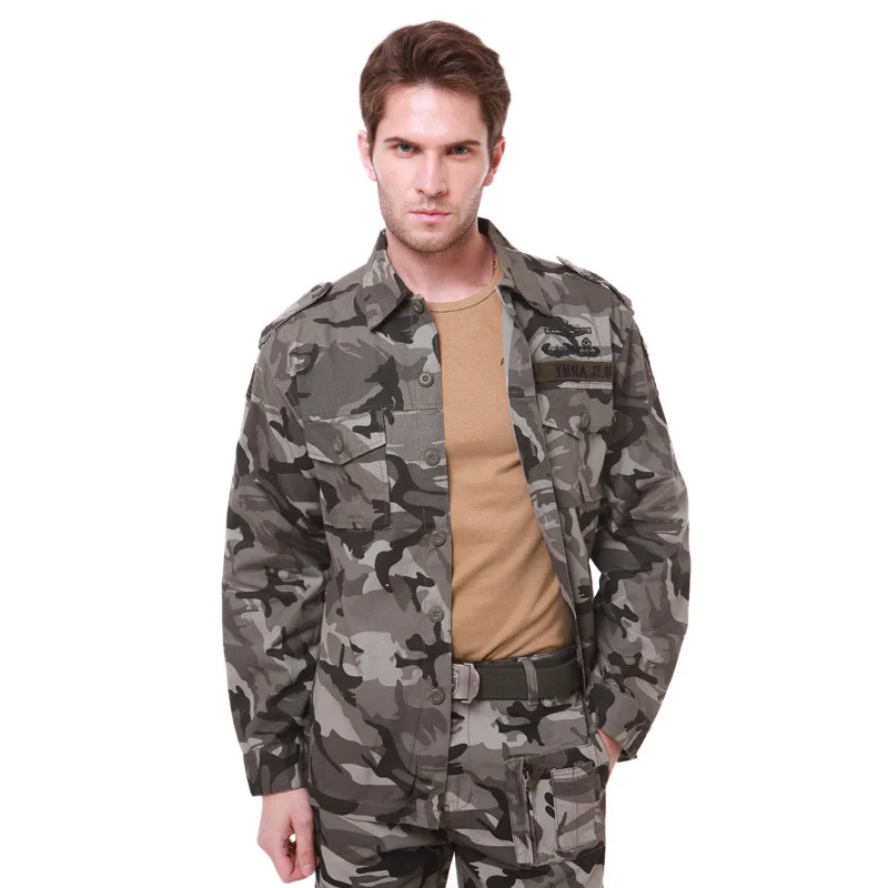 High Quality Cotton Men's Military Style Usa Army Camouflage Fighting