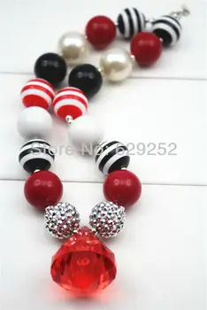 

10Pcs Lot Girls Chunky Necklace, Girls Bubblegum Chunky Necklace, Girls Chunky Bubble ,Chunky Bead ,Children Necklace.CB097