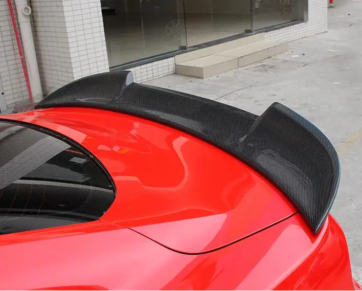 Углеродное волокно/углеродное волокно ABS заднего крыла багажник губ Double Deck спойлер для Ford Mustang
