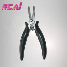 1 шт./лот, профессиональные плоскогубцы для волос с микро кольцами, инструменты для наращивания волос, щипцы для укладки волос, черный цвет и материал из нержавеющей стали