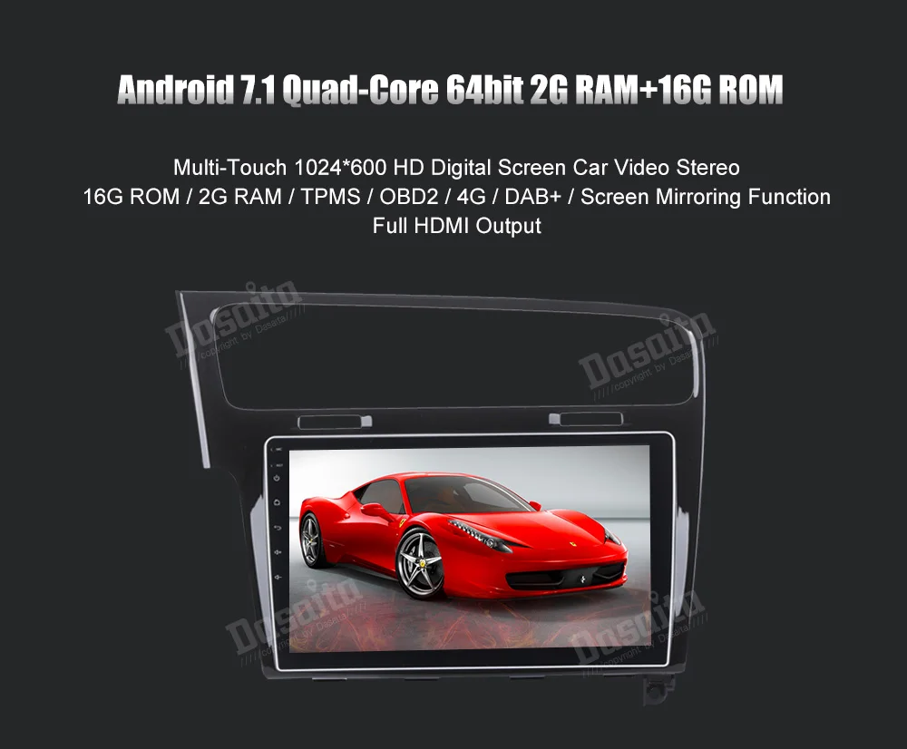 Cheap Android 7.1 stereo Head Unit for VW golf 7 2013+ Permanent radio navi GPS Radio wifi free map Head Device RDS HDMI output 3 Cheap Android 7.1 stereo Head Unit for VW golf 7 2013+ Permanent radio navi GPS Radio wifi free map Head Device RDS HDMI output 3