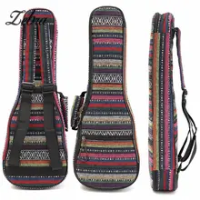Zebra 21 23 26 Inch Padded Cotton Folk Portable Bass Guitar Gig Bag Ukulele Case Cover Guitar Backpack with Double Strap Parts