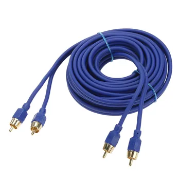 

5M/16.4 ft 30u Gold Plated RCA Plug Interconnect Hi-Fi Cables OFC Cable for car audio, DVD player, home theater