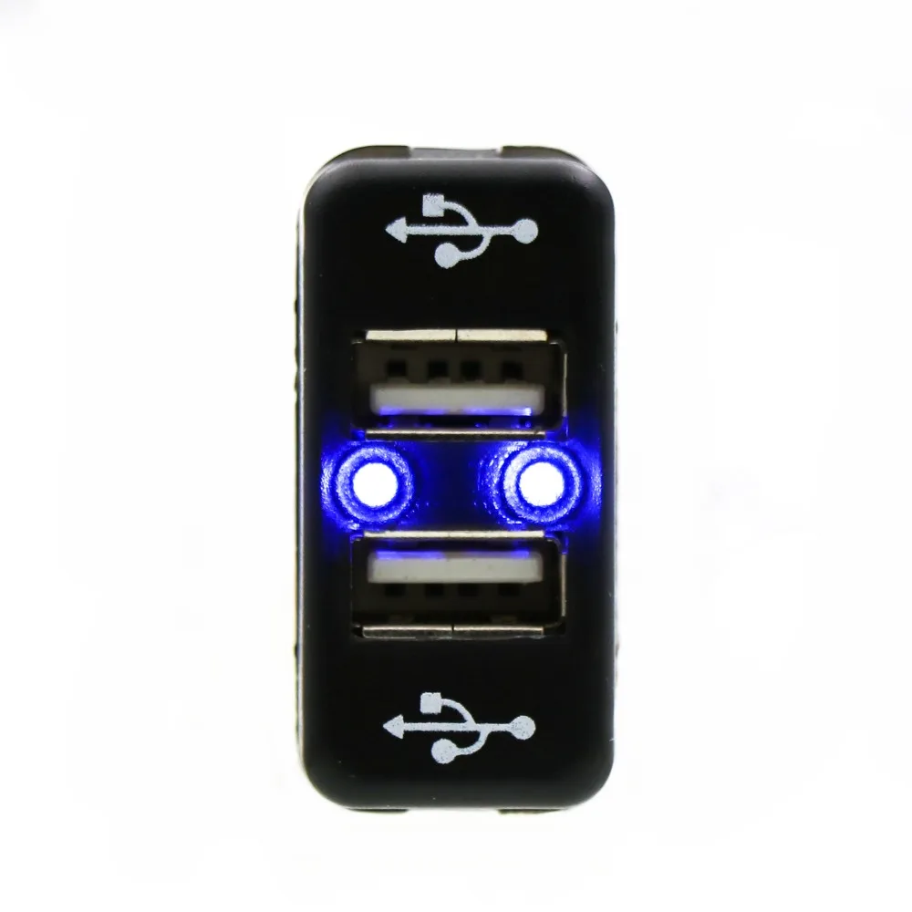 Автомобильное зарядное устройство с двумя USB портами 5 В 2 1 а/2 А|Кабели адаптеры и