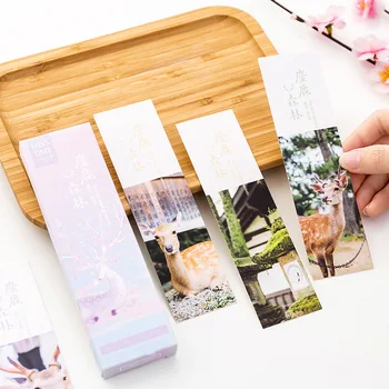 

30 Sheets/pack Lovely Deer Vintage Style Bookmarks Retro Cardboard Bookmarks for Students Office