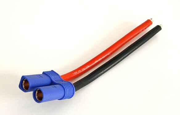 

EC5 connector with 12# 12 awg silcon cable for DIY model aircraft accessaries(have male / female plug to choose)