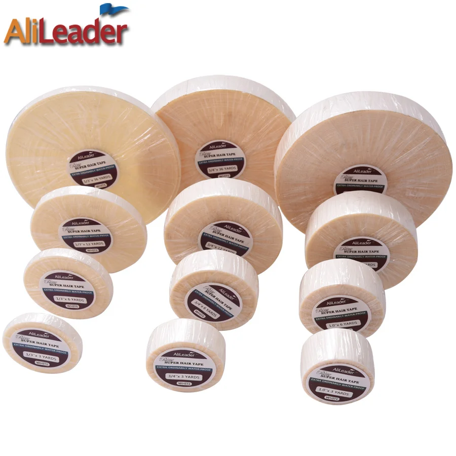 Strong Wig Glue Adhesive For Lace Front Wig And Toupee 3 6 12 36 Yards Beaded Adhesives And Hair Tapes For Tape Hair Extensions