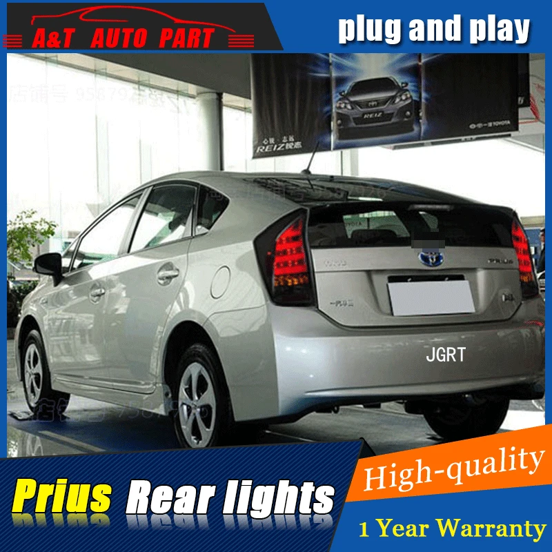 Car styling Accessories for Toyota Prius rear Lights led TailLight 2009-2016 Rear Lamp DRL+Brake+Park+Signal lights | Автомобили и