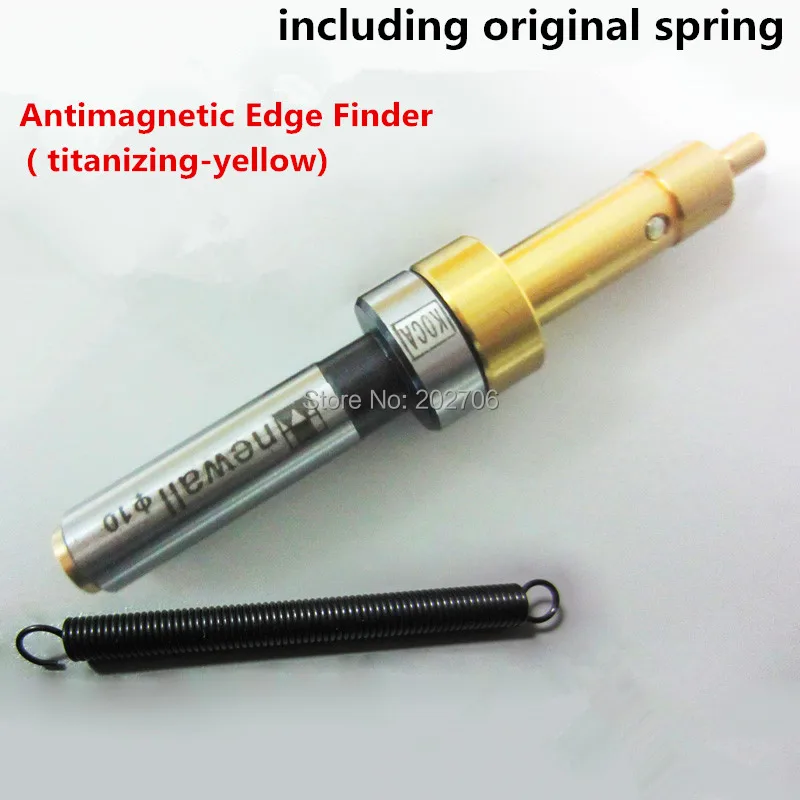 Edge Finder (titanizing yellow) touch point sensor optical finder including