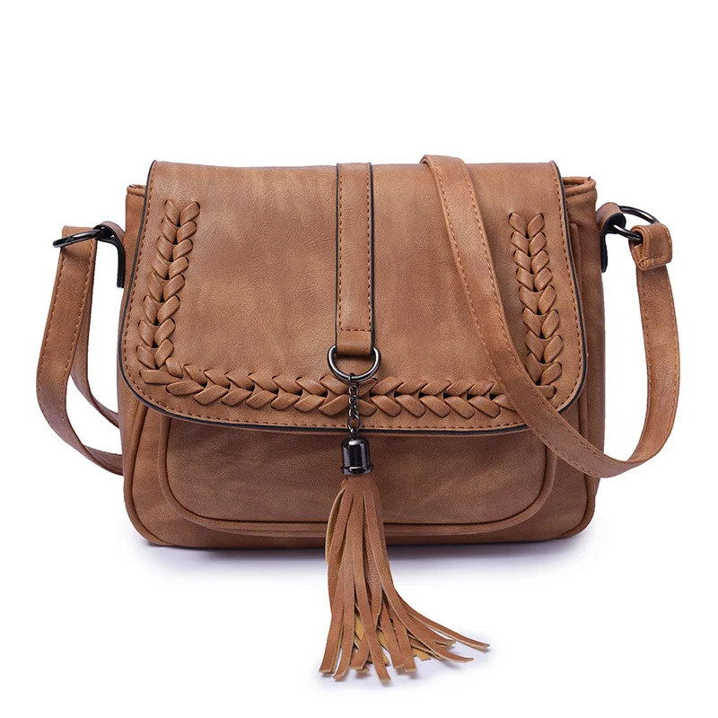 Fashion Tassels Shoulder Bags For Women Vintage Crossbody Bag Soft