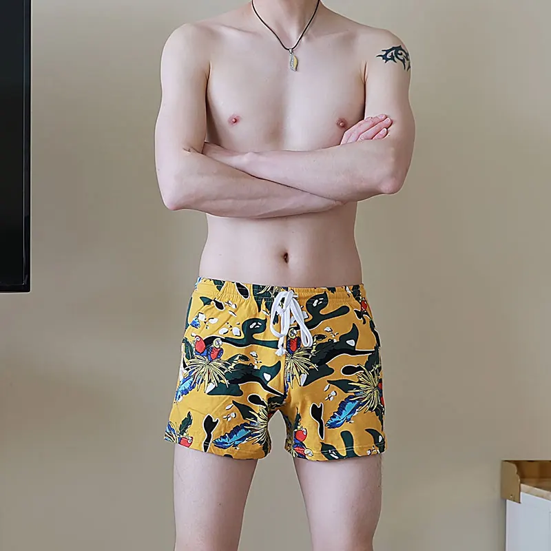 WJ Summer mens shorts Jogger Fitness fashion printing Shorts Homme Casual Breathable shorts
