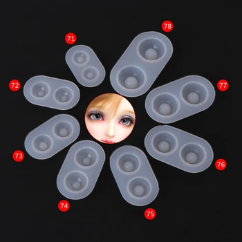 

Silicone Mold DIY Doll Eyes 8 Sizes Resin Pendant Mirror Crafts Jewelry Making Epoxy Resin