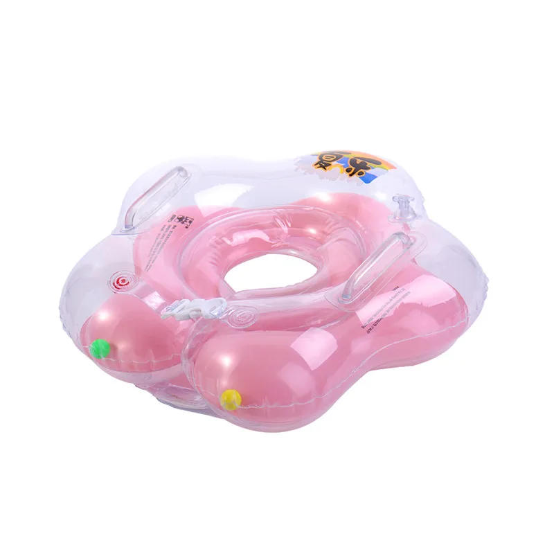 Ребенка двойной поручень Дизайн плавание двойной воздушный шар Структура надувных кольца шеи купальный протектор бассейн аксессуары