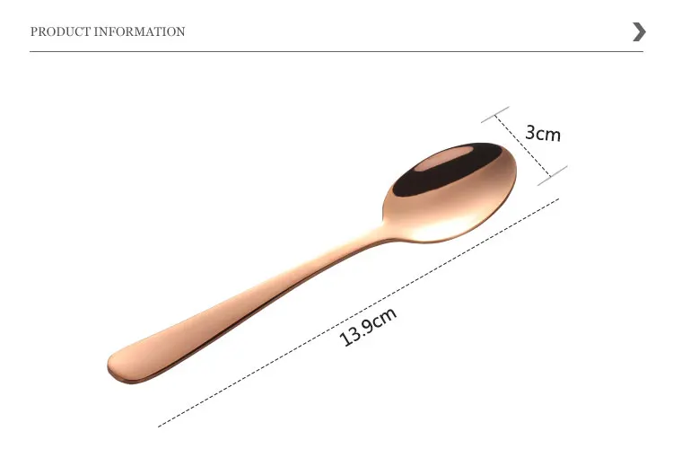 4 шт./партия, Роскошная золотая чайная ложка, кофейная ложка из нержавеющей стали, набор толстых столовых приборов, десертная ложка, мини-ложки