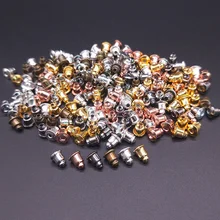 100 шт серьги задняя пробка пули затычки для ушей задняя крышка для ушей Сделай Сам Изготовление ювелирных изделий серьги-гвоздики, аксессуары компоненты для затычек