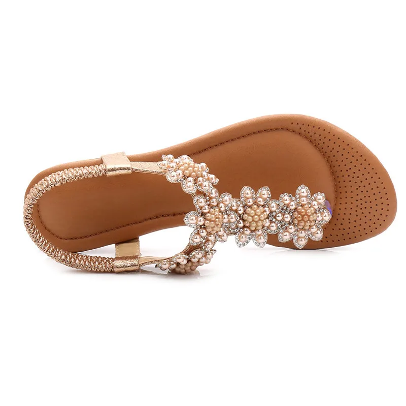 BEYARNESandals/женские летние пляжные сандалии в богемном стиле Повседневная плоская