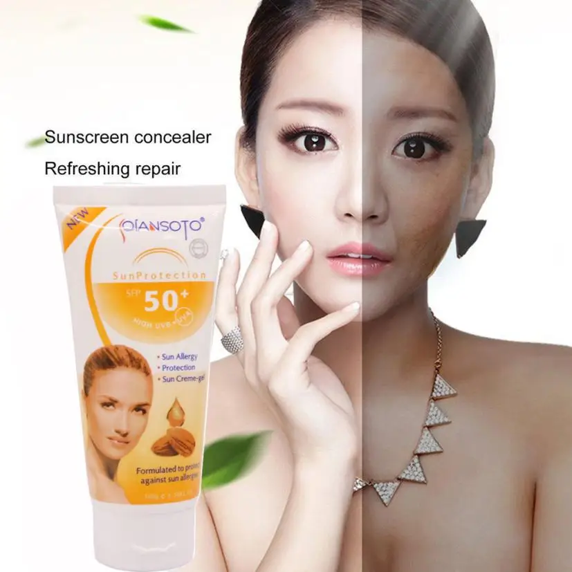 Facial Body Sunscreen Whitening Cream Sunblock Skin Protective Cream