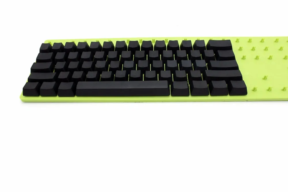 Pаспродажа Белый черный серый оранжевый зеленый желтый Пустой Толстый PBT OEM профиль 62 ключ ISO 61 ANSI колпачки для MX переключатели механическая клавиатура