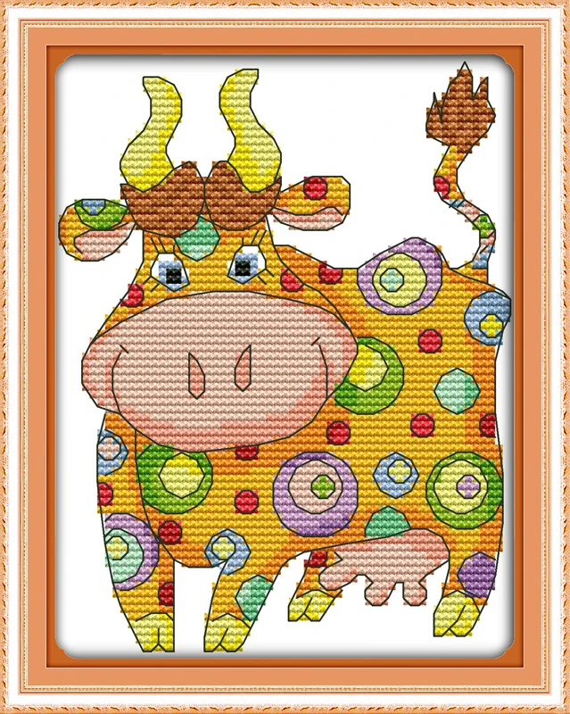 Colorful animal (3) cross stitch kit 14ct 11ct count print canvas stitches embroidery DIY handmade needlework plus | Дом и сад