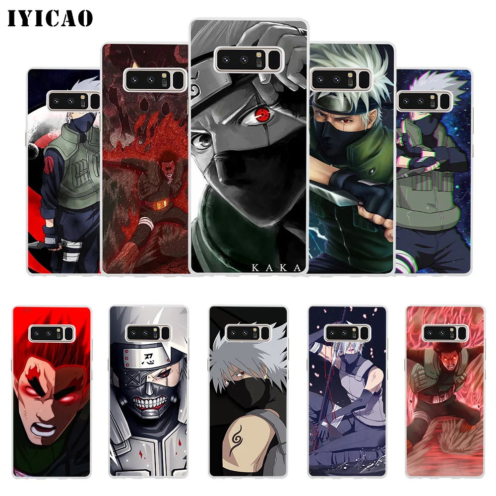 IYICAO Naruto Kakashi Guy Мягкий силиконовый чехол для телефона Samsung A5 A6 Plus A7 A8 A9 J3 J5 J7 Note 8 9 TPU