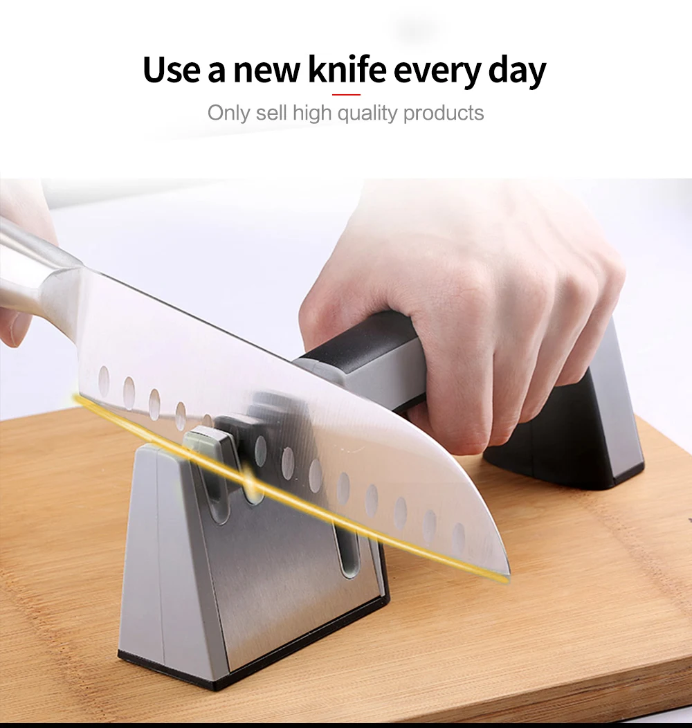 CAMIFE точилка для ножей 4 в 1 Алмазное покрытие и тонкий керамический стержень нож ножницы Заточка система кухонные инструменты в наличии