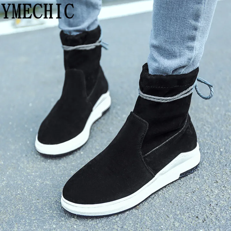 YMECHIC/2018 женские ботильоны на платформе абрикосового и черного цветов женская